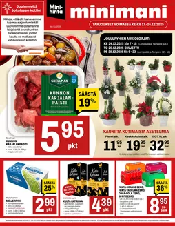 Minimani -luettelo, Kempele | Minimani Yhtiöt Oy | 2025-12-17T00:00:00.000Z - 2025-12-24T00:00:00.000Z