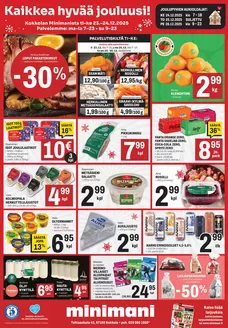 Minimani -luettelo, Tornio | Huippudiilit ja alennukset | 2025-12-23T00:00:00.000Z - 2025-12-26T00:00:00.000Z
