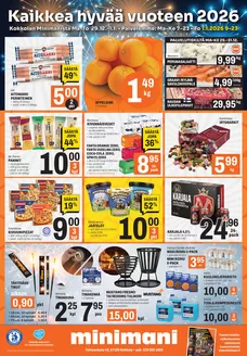 Minimani -luettelo, Hämeenlinna | Erikoistarjoukset sinulle | 2025-12-29T00:00:00.000Z - 2026-01-01T00:00:00.000Z