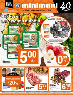 Minimani -luettelo, Varkaus | Minimani Yhtiöt Oy | 2026-01-21T00:00:00.000Z - 2026-01-25T00:00:00.000Z