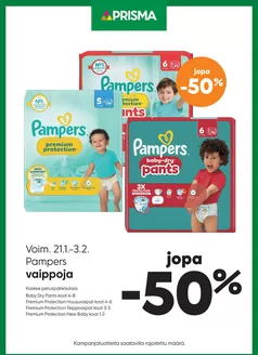 Prisma -luettelo, Porvoo | Prisma Pampers 21.1.3.2. | 2026-01-21T00:00:00.000Z - 2026-02-03T00:00:00.000Z