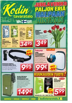 Kodin Tavaratalo -luettelo, Sastamala | Kodin Tavaratalo tarjoukset | 2026-01-26T00:00:00.000Z - 2026-02-28T00:00:00.000Z