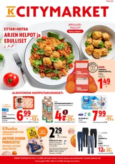 K-Citymarket -luettelo, Järvenpää | K-citymarket tarjoukset | 2026-03-02T00:00:00.000Z - 2026-03-04T00:00:00.000Z
