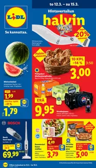 Lidl -luettelo, Helsinki | Eksklusiivisia diilejä ja löytöjä | 2026-03-09T00:00:00.000Z - 2026-03-18T00:00:00.000Z