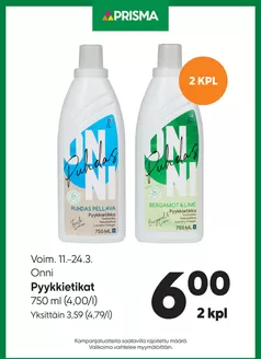 Prisma -luettelo, Huittinen | Prisma Pyykkietikat 11.24.3. | 2026-03-11T00:00:00.000Z - 2026-03-24T00:00:00.000Z