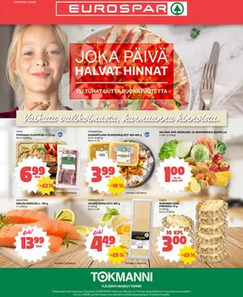 Tokmanni -luettelo, Espoo | Eurospar ruokasanomat | 2026-03-19T00:00:00.000Z - 2026-03-22T00:00:00.000Z