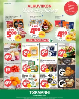 Tokmanni -luettelo, Kalajoki | Eurospar ruokasanomat | 2026-03-23T00:00:00.000Z - 2026-03-26T00:00:00.000Z