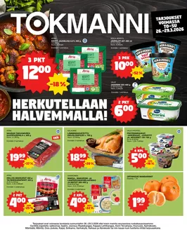 Tokmanni -luettelo, Turku | Ruokasanomat | 2026-03-26T00:00:00.000Z - 2026-03-29T00:00:00.000Z