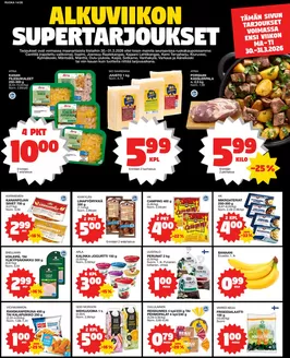 Tokmanni -luettelo, Hollola | Ruokasanomat | 2026-03-30T00:00:00.000Z - 2026-03-31T00:00:00.000Z