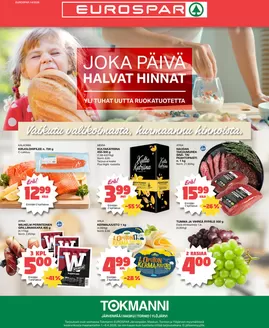Tokmanni -luettelo, Kauhajoki | Eurospar ruokasanomat | 2026-04-01T00:00:00.000Z - 2026-04-06T00:00:00.000Z