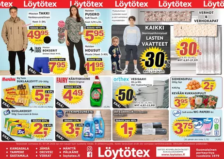 Löytötex -luettelo | Löytötex tarjoukset | 2026-04-01T00:00:00.000Z - 2026-04-07T00:00:00.000Z