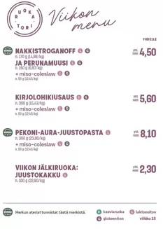 S-Market -luettelo, Suomussalmi | Eksklusiivisia löytöjä | 2026-04-06T00:00:00.000Z - 2026-04-12T00:00:00.000Z
