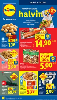 Lidl -luettelo, Suomussalmi | to 9.4. ke 15.4. | 2026-04-09T00:00:00.000Z - 2026-04-15T00:00:00.000Z