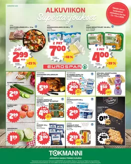 Tokmanni -luettelo, Parainen | Eurospar ruokasanomat | 2026-04-13T00:00:00.000Z - 2026-04-15T00:00:00.000Z