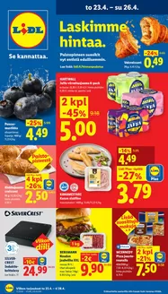Lidl -luettelo, Kirkkonummi | to 23.4. ti 28.4. | 2026-04-23T00:00:00.000Z - 2026-04-28T00:00:00.000Z