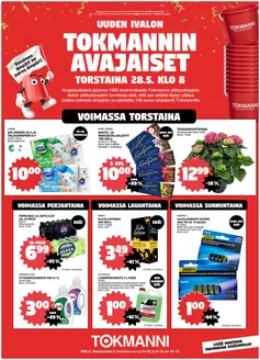 Tokmanni -luettelo | Vk 22 ivalon avajaistarjoukset | 2026-05-28T00:00:00.000Z - 2026-05-31T00:00:00.000Z