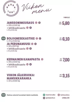 S-Market -luettelo | Erikoistarjoukset sinulle | 2026-06-01T00:00:00.000Z - 2026-06-07T00:00:00.000Z