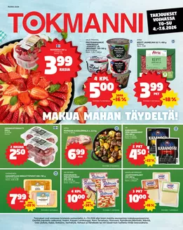 Tokmanni -luettelo, Espoo | Ruokasanomat | 2026-06-04T00:00:00.000Z - 2026-06-07T00:00:00.000Z