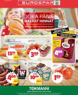 Tokmanni -luettelo, Espoo | Eurospar ruokasanomat | 2026-06-08T00:00:00.000Z - 2026-06-14T00:00:00.000Z