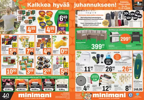 Minimani -luettelo | Ajankohtaiset diilit ja tarjoukset | 2026-06-17T00:00:00.000Z - 2026-06-21T00:00:00.000Z