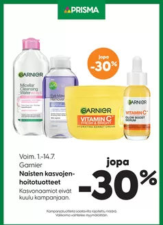 Prisma -luettelo, Kerava | TOK Prisma Garnier 1.-14.7. | 2026-07-01T00:00:00.000Z - 2026-07-14T00:00:00.000Z