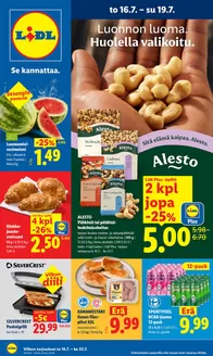 Lidl -luettelo, Alajärvi | to 16.7. ke 22.7. | 2026-07-16T00:00:00.000Z - 2026-07-22T00:00:00.000Z
