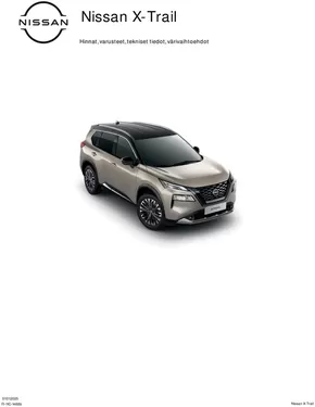 Nissan -luettelo, Espoo | Uusi Nissan X-Trail | 2025-02-18T00:00:00.000Z - 2026-02-18T00:00:00.000Z