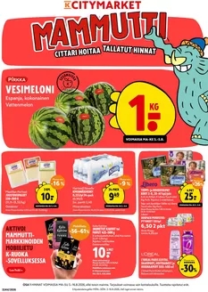 K-Citymarket -luettelo | K-citymarket tarjoukset | 2026-08-03T00:00:00.000Z - 2026-08-16T00:00:00.000Z