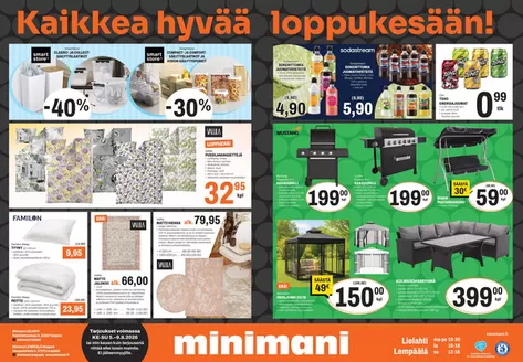 Minimani -luettelo, Kuopio | Eksklusiivisia löytöjä | 2026-08-05T00:00:00.000Z - 2026-08-09T00:00:00.000Z