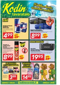 Kodin Tavaratalo -luettelo, Kontiolahti | Kodin Tavaratalo tarjoukset | 2026-08-09T00:00:00.000Z - 2026-08-23T00:00:00.000Z