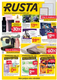 Rusta -luettelo | Houkuttelevia erikoistarjouksia kaikille | 2026-08-10T00:00:00.000Z - 2026-08-16T00:00:00.000Z