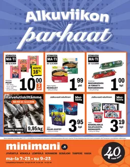 Minimani -luettelo | Mahtava tarjous kaikille asiakkaille | 2026-08-07T00:00:00.000Z - 2026-09-23T00:00:00.000Z