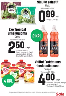 Sale -luettelo | Eksklusiivisia diilejä ja löytöjä | 2026-08-12T00:00:00.000Z - 2026-09-08T00:00:00.000Z