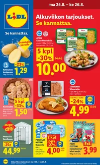 Lidl -luettelo, Raisio | ma 24.8. ke 26.8. | 2026-08-24T00:00:00.000Z - 2026-08-26T00:00:00.000Z