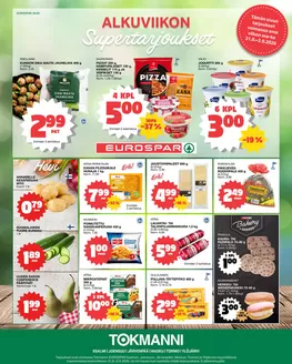 Tokmanni -luettelo, Lohja | Eurospar ruokasanomat | 2026-08-31T00:00:00.000Z - 2026-09-02T00:00:00.000Z