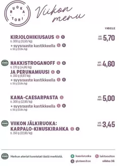 S-Market -luettelo, Lohja | Parhaat tarjouksemme sinulle | 2026-08-31T00:00:00.000Z - 2026-09-06T00:00:00.000Z