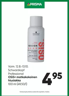 Prisma -luettelo, Pieksämäki | TOK Osis matkakoko 12.8.-13.10. | 2026-08-12T00:00:00.000Z - 2026-10-13T00:00:00.000Z