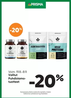 Prisma -luettelo, Pieksämäki | TOK Prisma Puhdistamo 19.8.8.9. | 2026-08-19T00:00:00.000Z - 2026-09-08T00:00:00.000Z