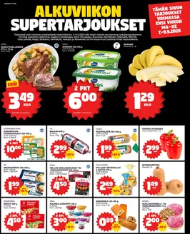 Tokmanni -luettelo, Pornainen | Ruokasanomat | 2026-09-07T00:00:00.000Z - 2026-09-09T00:00:00.000Z