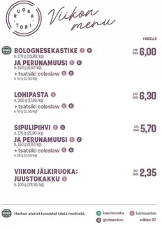 S-Market -luettelo, Pornainen | Huipputarjouksia säästöhaukoille | 2026-09-07T00:00:00.000Z - 2026-09-13T00:00:00.000Z