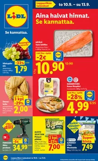 Lidl -luettelo, Pornainen | to 10.9. su 13.9. | 2026-09-10T00:00:00.000Z - 2026-09-13T00:00:00.000Z