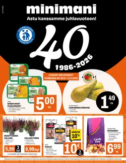 Minimani -luettelo, Tampere | Mahtava tarjous tarjoushaukoille | 2026-09-09T00:00:00.000Z - 2026-09-13T00:00:00.000Z