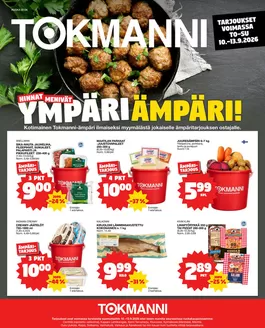 Tokmanni -luettelo | Ruokasanomat | 2026-09-10T00:00:00.000Z - 2026-09-13T00:00:00.000Z