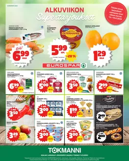 Tokmanni -luettelo | Eurospar ruokasanomat | 2026-09-14T00:00:00.000Z - 2026-09-16T00:00:00.000Z