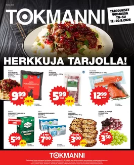 Tokmanni -luettelo | Ruokasanomat | 2026-09-17T00:00:00.000Z - 2026-09-20T00:00:00.000Z
