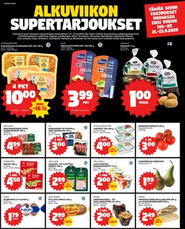 Tokmanni -luettelo, Kauniainen | Ruokasanomat | 2026-09-21T00:00:00.000Z - 2026-09-23T00:00:00.000Z