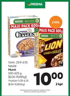 Prisma -luettelo, Joensuu | TOK Prisma Nestle Murot 23.9.-6.10. | 2026-09-23T00:00:00.000Z - 2026-10-06T00:00:00.000Z