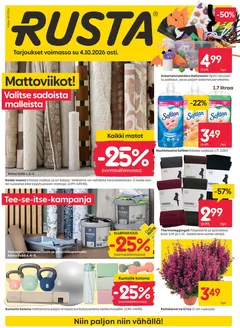 Rusta -luettelo, Jyväskylä | Parhaat diilimme sinulle | 2026-09-28T00:00:00.000Z - 2026-10-04T00:00:00.000Z
