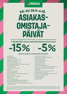 Prisma -luettelo, Imatra | TOK Prisma AO-päivät 30.9.-4.10.2026 | 2026-09-30T00:00:00.000Z - 2026-10-04T00:00:00.000Z