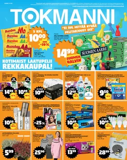 Tokmanni -luettelo | Tarjoussanomat | 2026-10-05T00:00:00.000Z - 2026-10-18T00:00:00.000Z